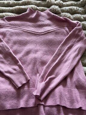 Staccato Pink Mock Neck Sweater Medium NWOT